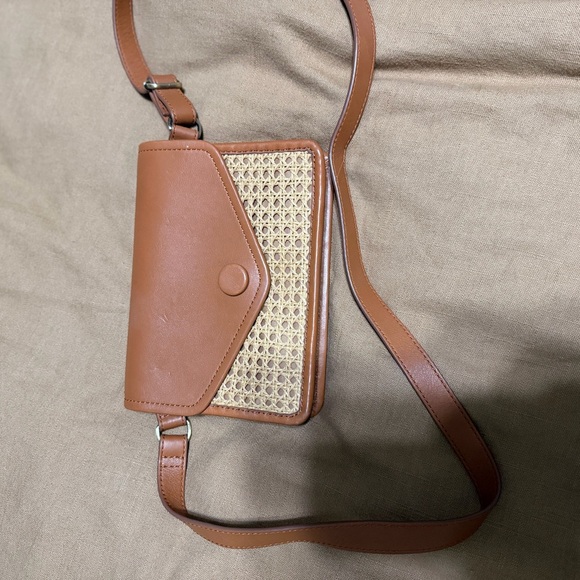 HOBO Handbags - HOBO Tan and Cream Crossbody Bag